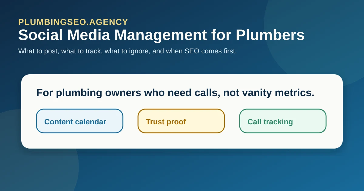 Social media management for plumbers guide