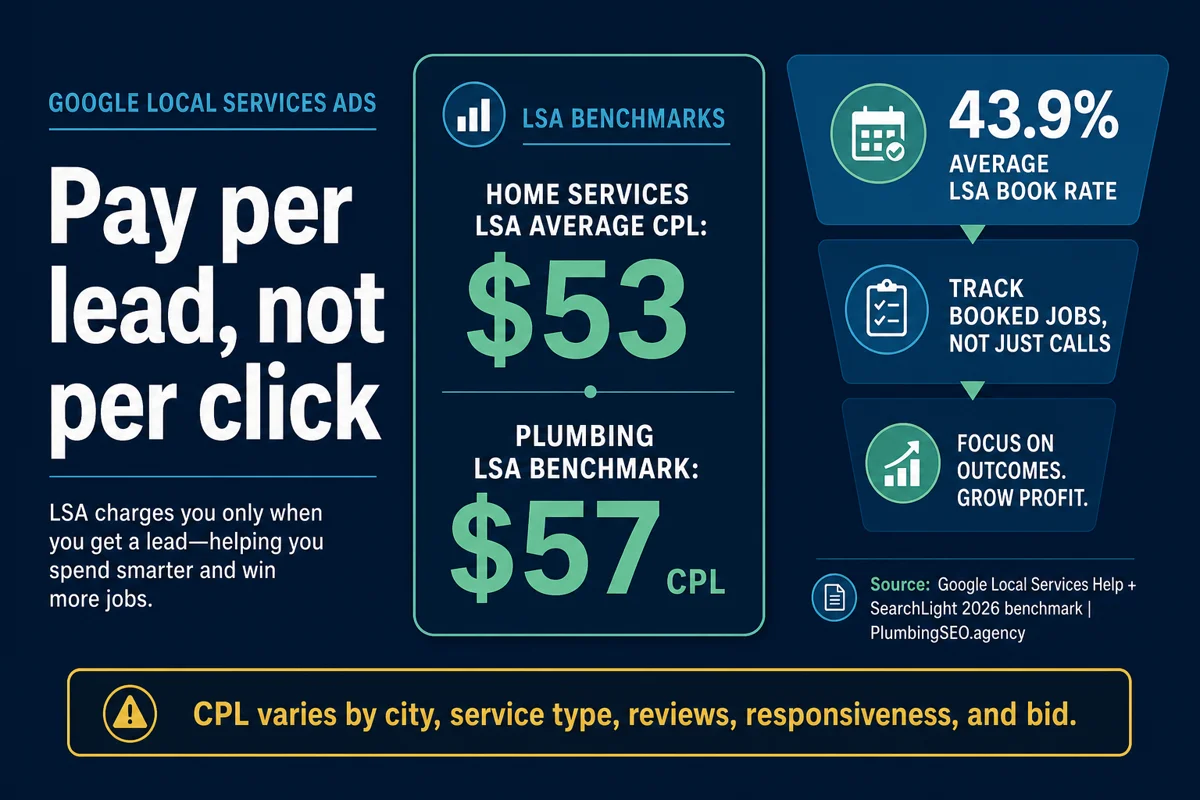 Google LSA lead economics for plumbers