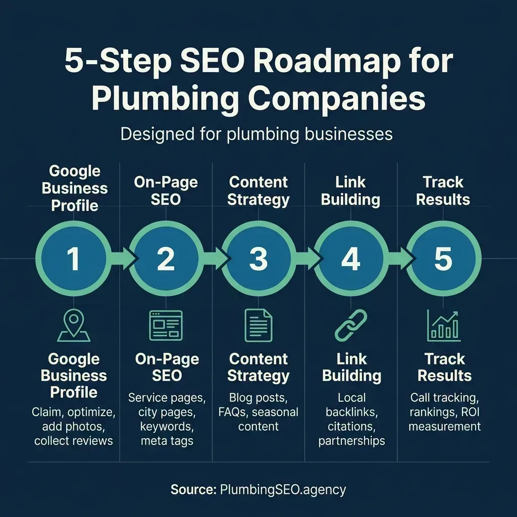 5-step SEO roadmap for plumbing companies